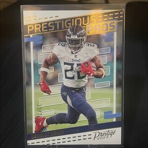 Panini Derrick Henry 23/75 Prestige Xtra Points Football Card - Blue and White